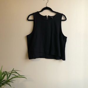 Banana Republic Black Tank with Zipper back